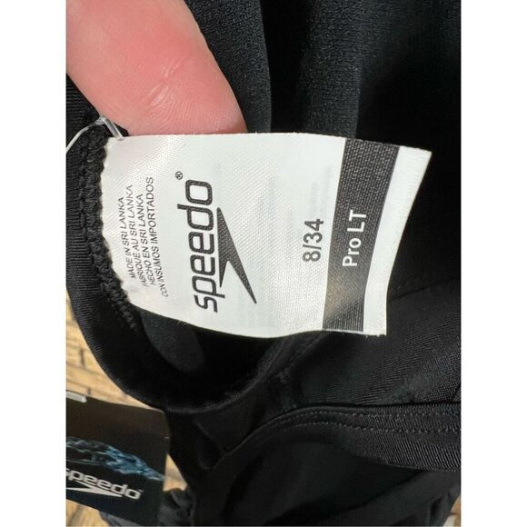 Speedo Swimsuit Womens 6/32 Black ProLT Super Proback One Piece Competition‎ NWT - Picture 4 of 6